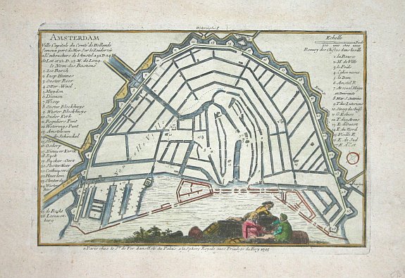 FER, N de, Amsterdam, antique map, old maps
