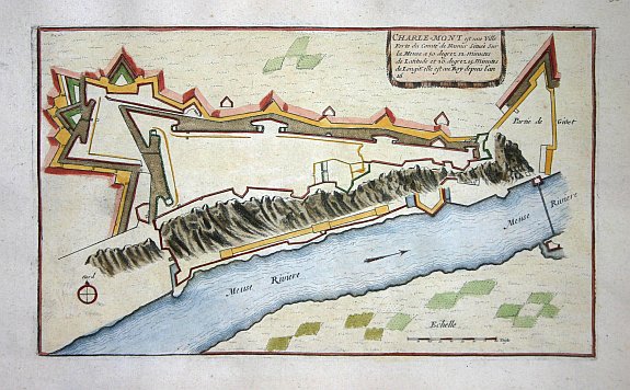 FER, N de, Charle-Mont, antique map, old maps