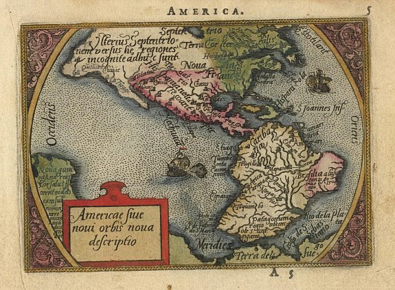 ORTELIUS,A., Set of maps of the 4 continents: Europa, Asiae, Africae, Americae, antique map, old maps
