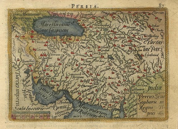 ORTELIUS,A., Persia, antique map, old maps