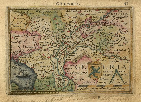 ORTELIUS,A., Geldria, antique map, old maps