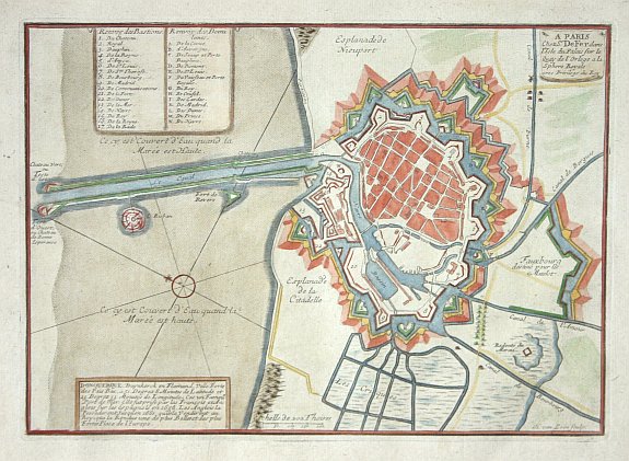 FER, N de, Donquerque, antique map, old maps
