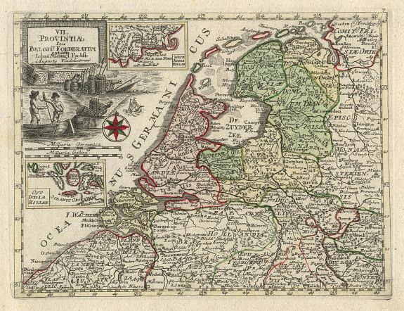 PROBST, J.M., VII Provincia, antique map, old maps