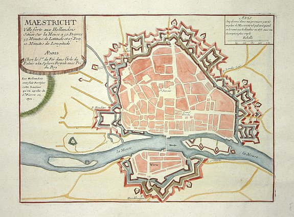 FER, N de, Maestricht., antique map, old maps