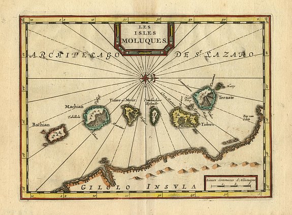 AA, P. van der., Les Isles Moluques., antique map, old maps