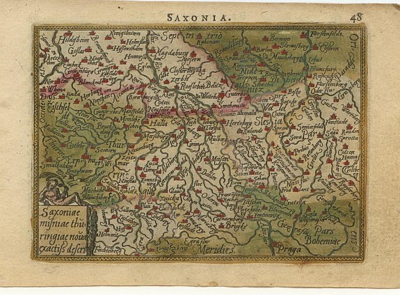ORTELIUS,A., Saxoniae.., antique map, old maps