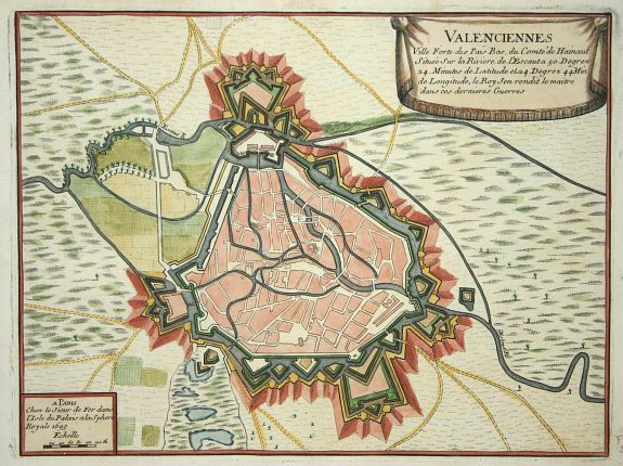 FER, N de, Valenciennes., antique map, old maps