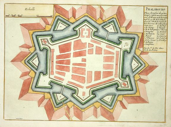 FER, N de, Phalsbourg., antique map, old maps