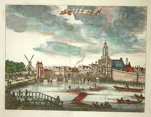 WAGENAAR, J., Haerlemmer Poort, antique map, old maps