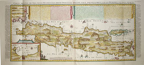 CHATELAIN,H., Carte de l'' Isle de Java.., antique map, old maps