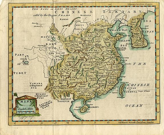 JEFFEYS, J., China, antique map, old maps