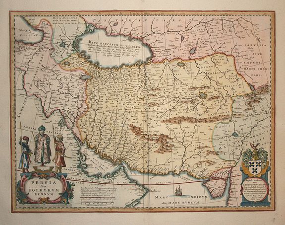 BLAEU, W., Persia sive Sophorum regnum., antique map, old maps