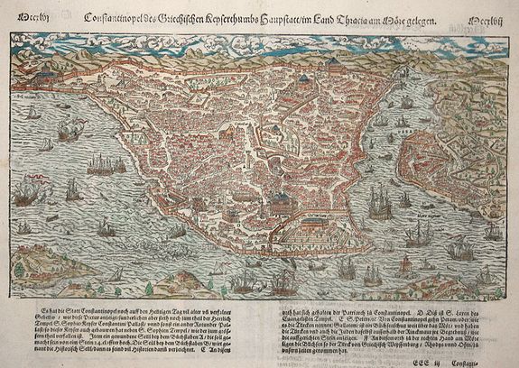 MÜNSTER,S., Constantinopel, antique map, old maps