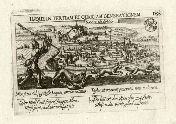 MEISNER, D., Namur, antique map, old maps