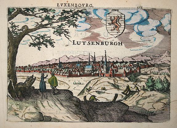 GUICCIARDINI, L., Lutsenburgh, antique map, old maps