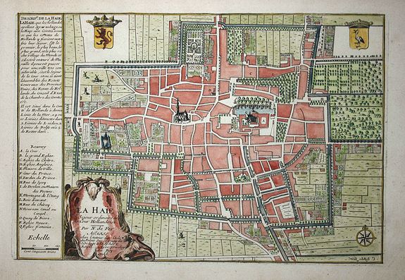 FER, N. de., La Haie, antique map, old maps