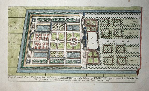 FER, N. de., Vueu Generale de la Maison.., antique map, old maps