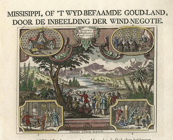 ANONYMOUS., Missisippi.. Nieuwe Volkplanting om wind., antique map, old maps