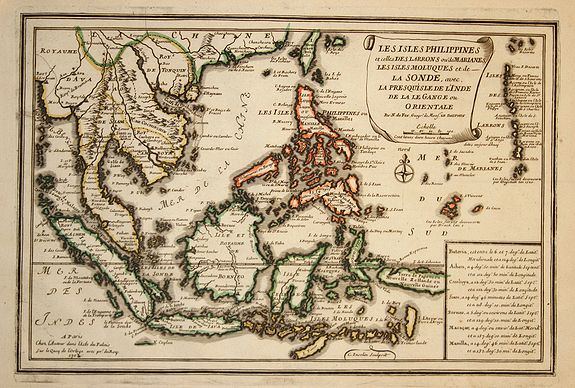 FER,N. de., Les Isles Philippines, antique map, old maps