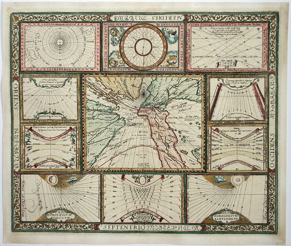 RITTER, F., Untiteled: World and Horological Diagrams., antique map, old maps