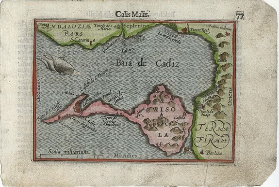 LANGENES, B., Calis Malis, antique map, old maps