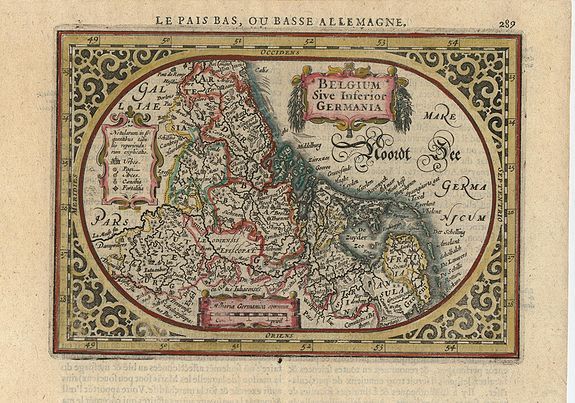 MERCATOR,G./ HONDIUS,J., Belgium Sive Inferior Germania., antique map, old maps