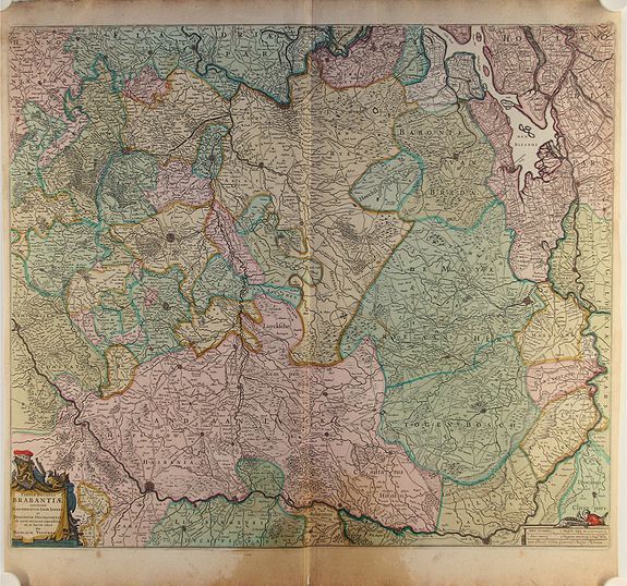 VISSCHER,N., Tabula Ducatus Brabantiae.., antique map, old maps