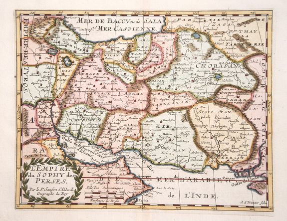 SANSON,N., L'Empire du Sophy des Perses., antique map, old maps