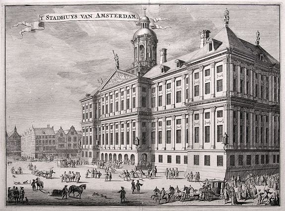 HALMA, F., 'T Stadhuys van Amsterdam., antique map, old maps