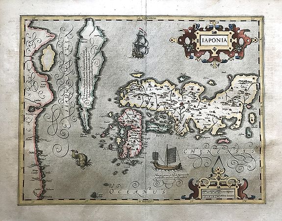 MERCATOR / HONDIUS., Iaponia, antique map, old maps