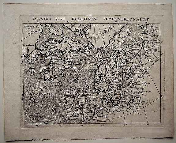 MAGINI, Giovanni Antonio., Scandia Sive Regionies Septentrionales., antique map, old maps