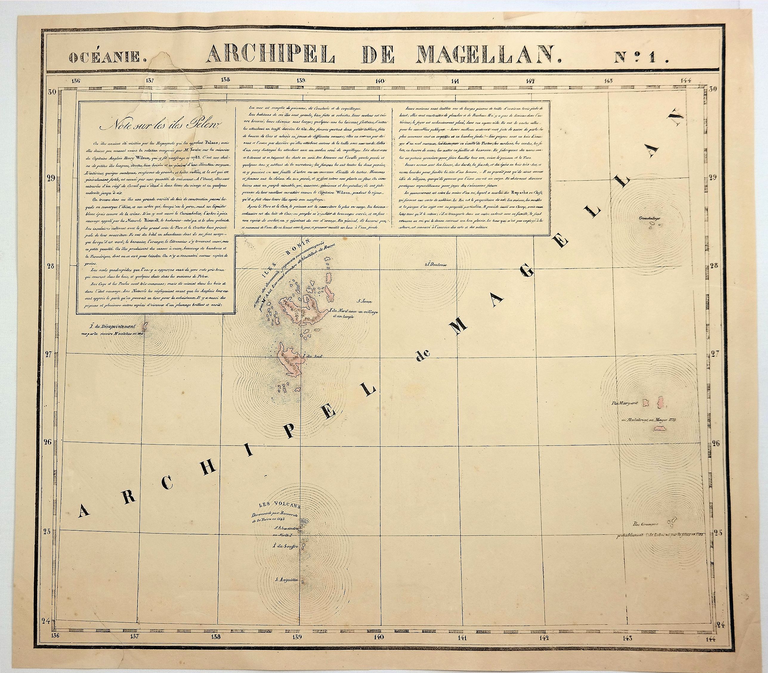 VANDERMAELEN, P., Archipel de Magellan. No. 1, antique map, old maps
