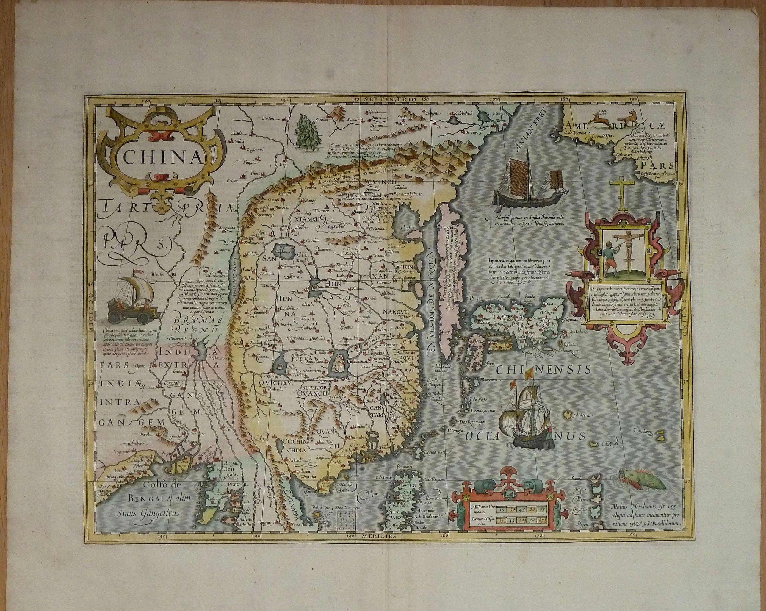 HONDIUS, J., China., antique map, old maps