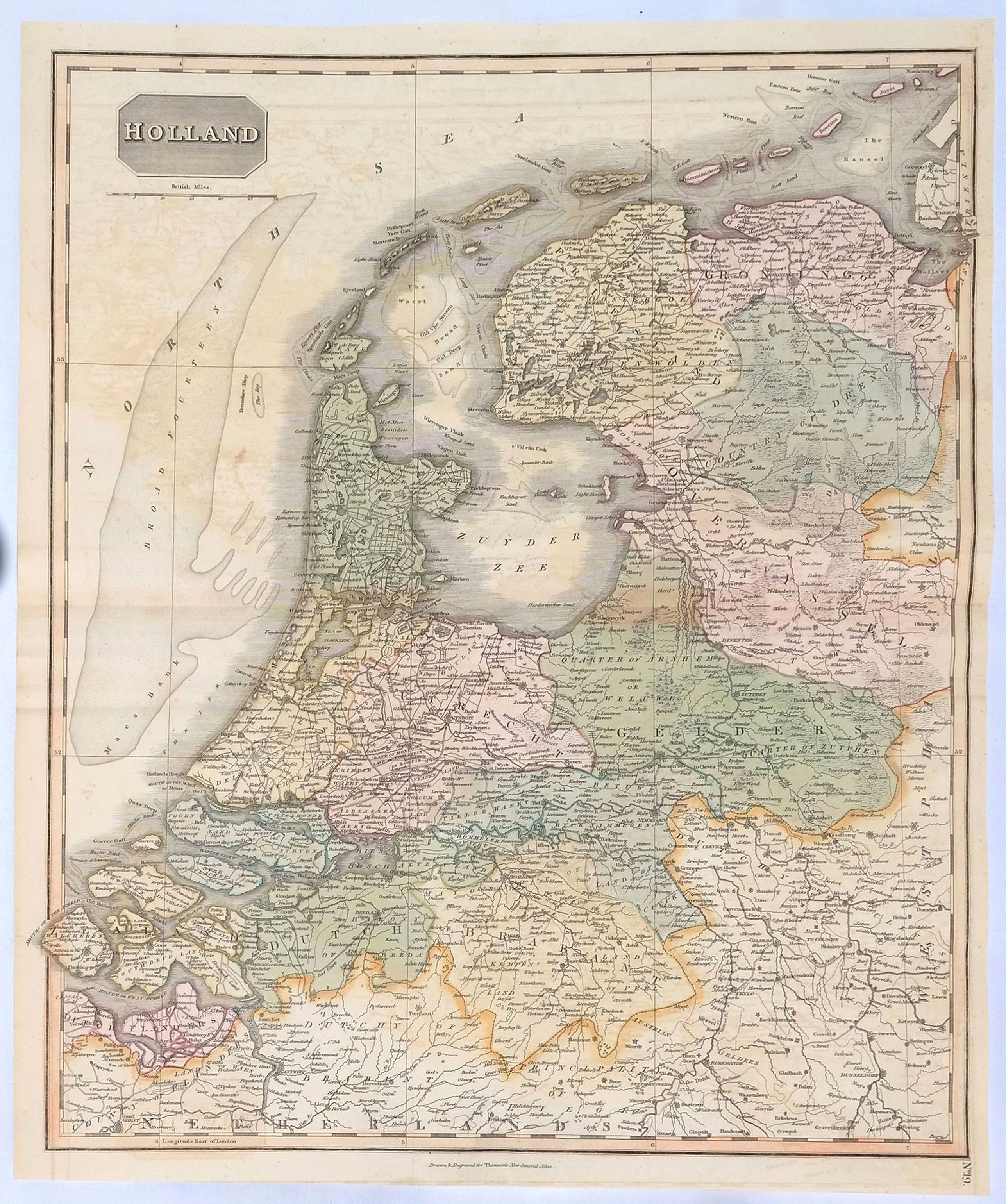 THOMSON, John., Holland., antique map, old maps