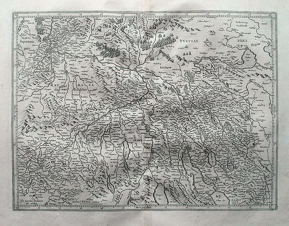 MERCATOR, G., Zurichgow, antique map, old maps