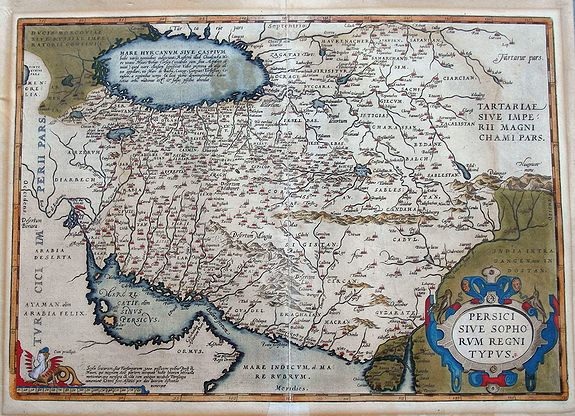 ORTELIUS, A., Persici sive Sophorum Regni Typus., antique map, old maps