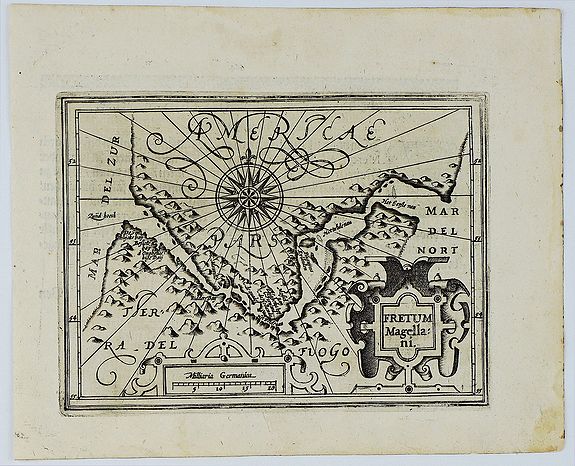 MERCATOR, G., Fretum Magellani., antique map, old maps