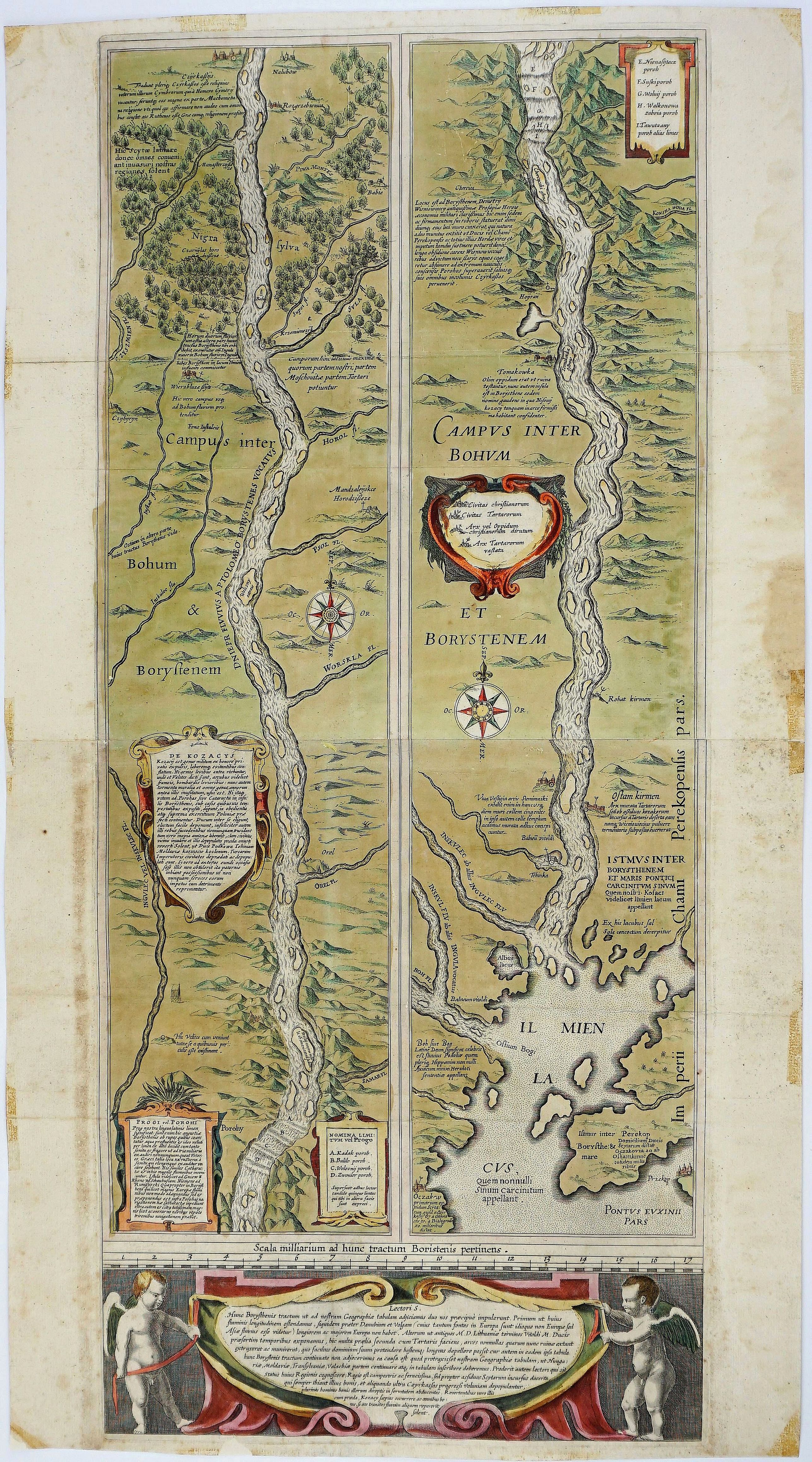 BLAEU, W., Campus Inter Bohum et Borystenem. . ., antique map, old maps