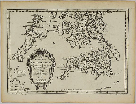 BELLIN, J.N., Cartes des Isles Philippines. . ., antique map, old maps