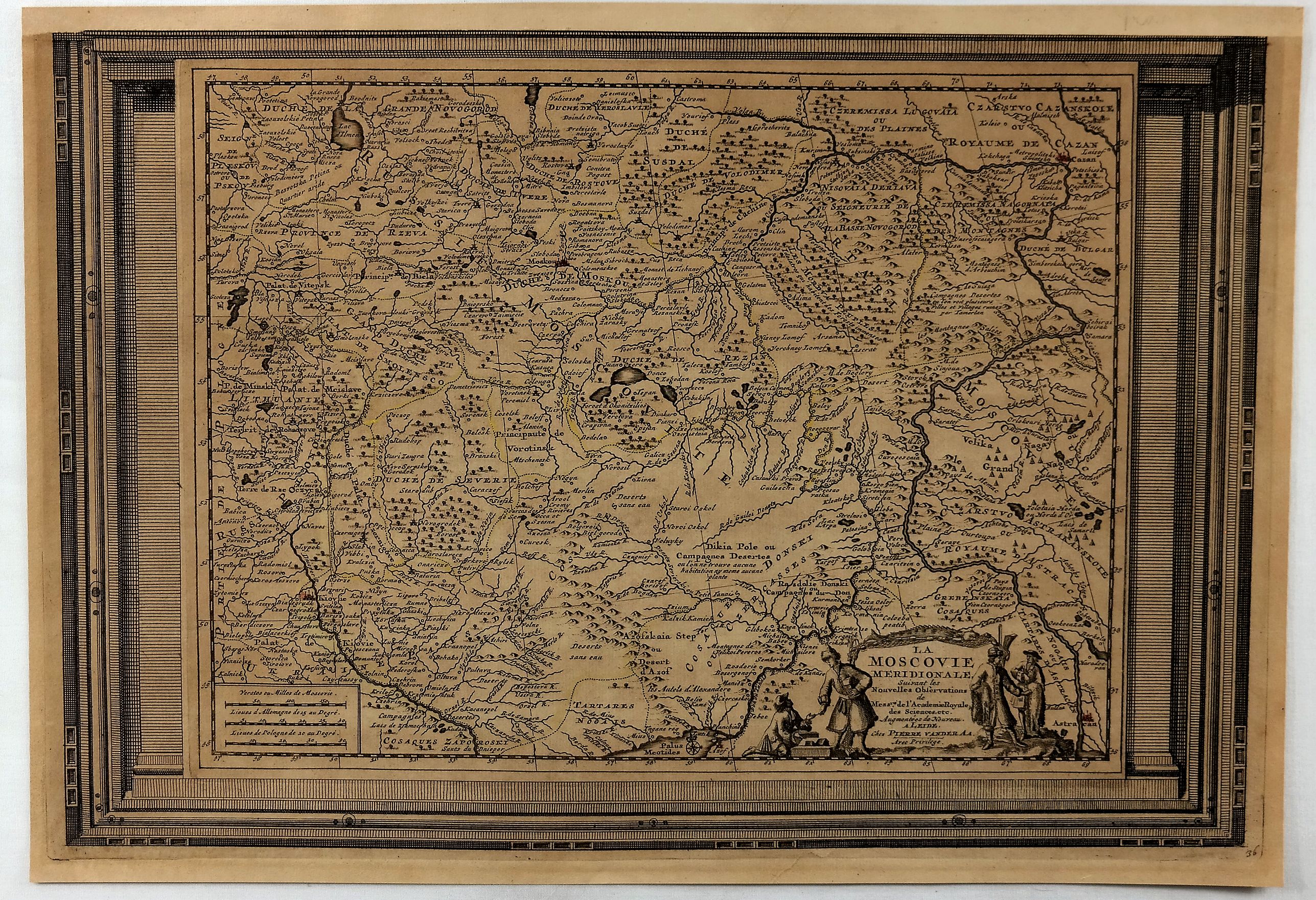 VANDER AA, P., La Moscovie Meridionale… , antique map, old maps