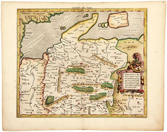 MERCATOR, G./ PTOLEMY, C. , The Best Ptolemaic Map of Germany: Europ. IIII. Tab., antique map, old maps
