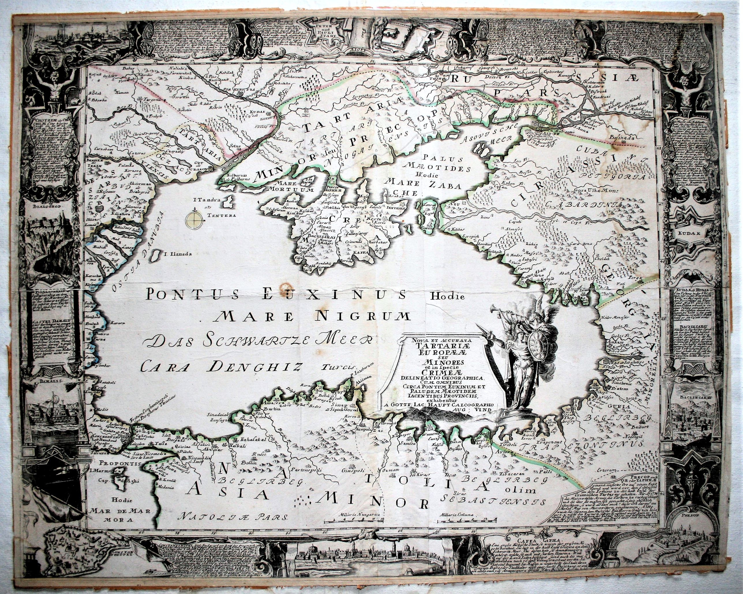 HAUPT, G.J., Nova et accurata Tartariae Europae. . . Crimeae. . ., antique map, old maps
