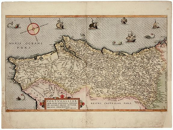JODE, G. & C. DE, Portugalliae., antique map, old maps