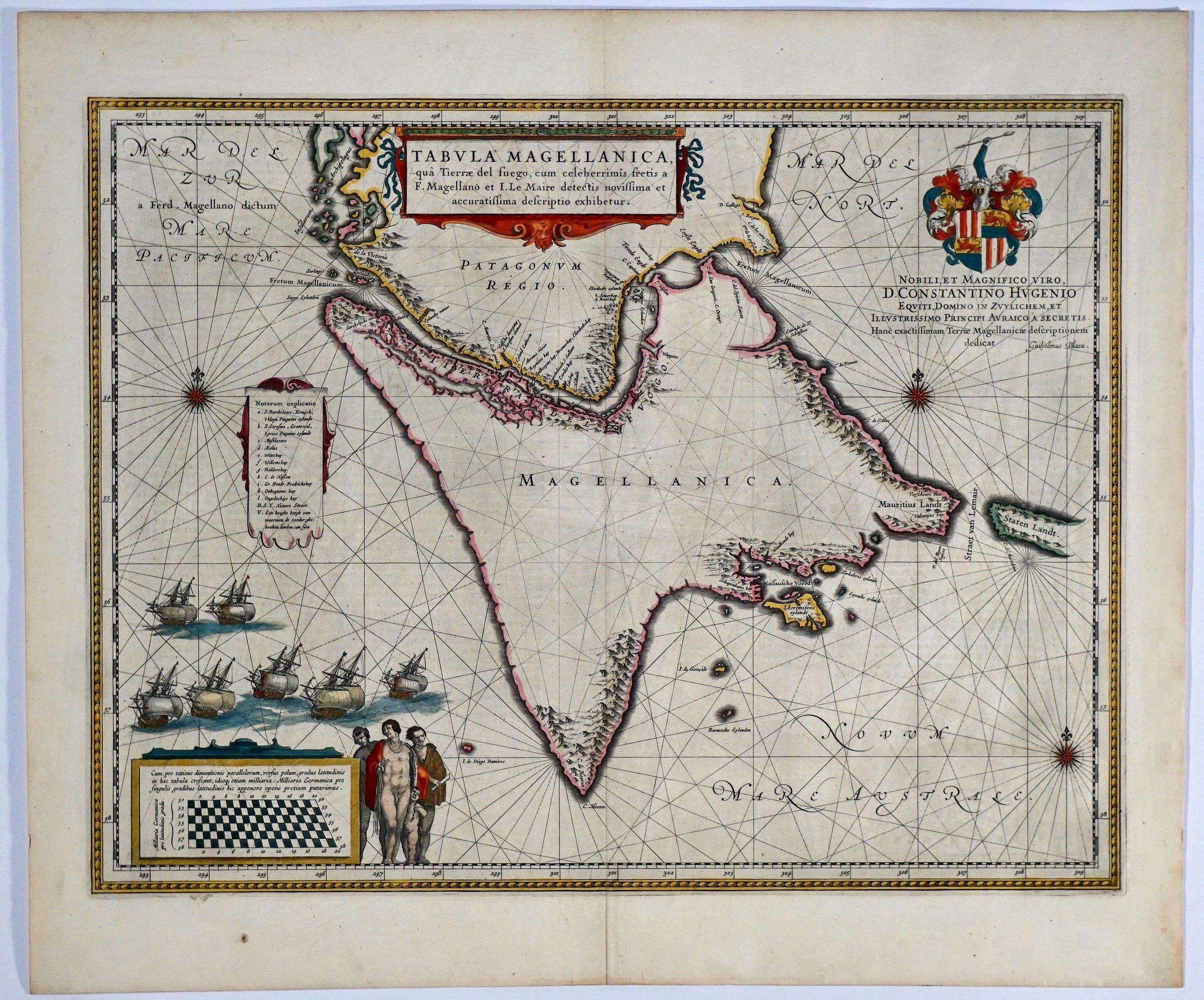 BLAEU, G., Tabula Magellanica.
, antique map, old maps