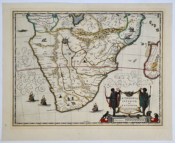 BLAEU, W. , Aethiopia inferior, vel exterior.
, antique map, old maps