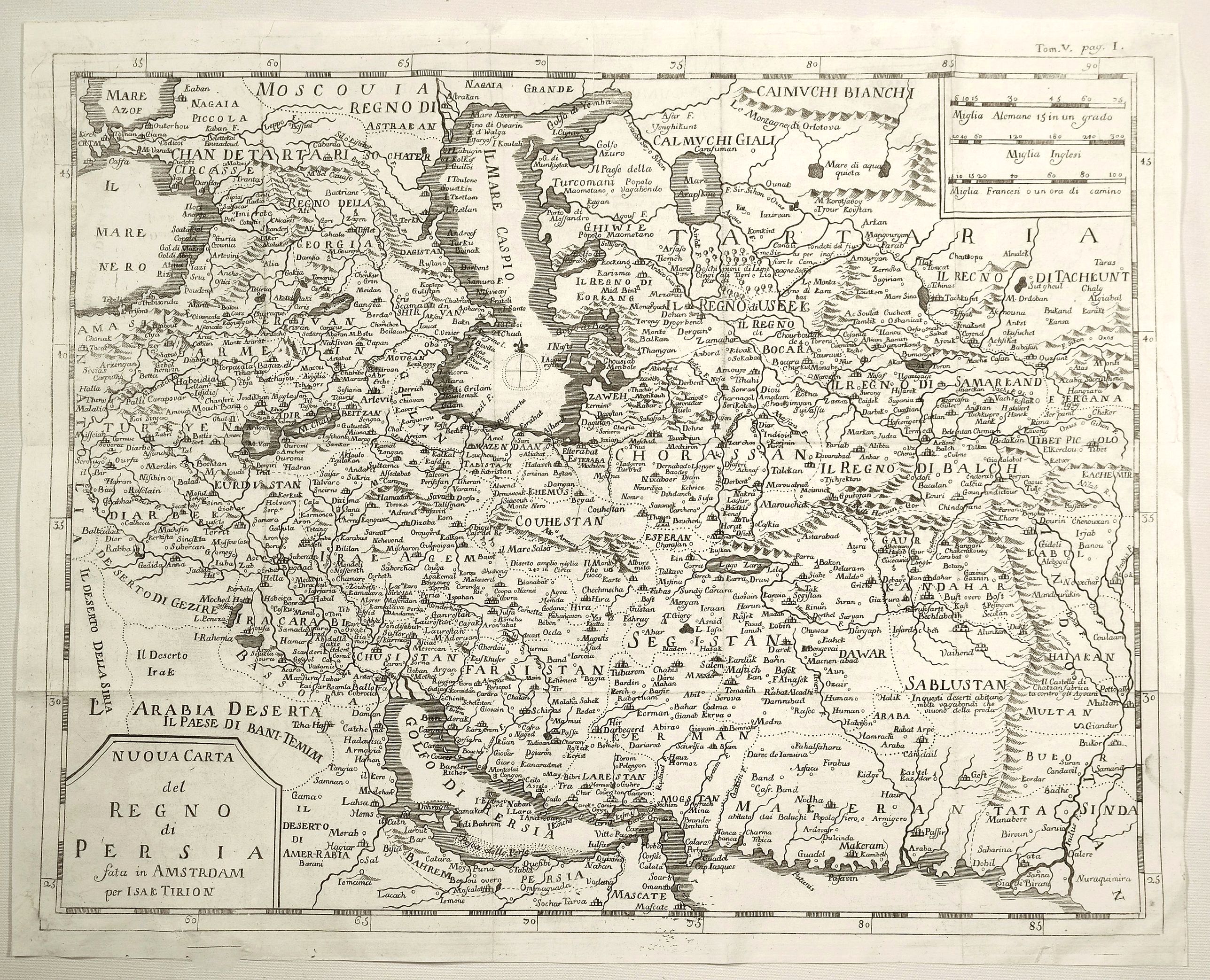 ALBRIZZI, Nuouva Carta del Regno di Persia…, antique map, old maps