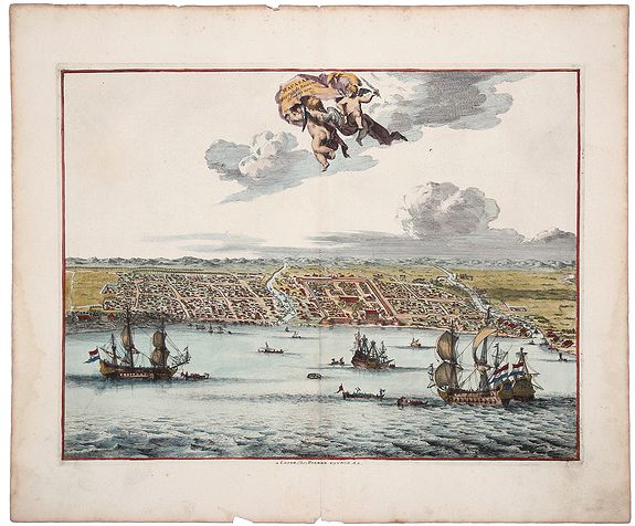VAN DER AA, P., MACASAR, Capitale de Roiaume de meme nom., antique map, old maps