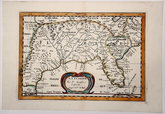 SANSON, N., LA FLORIDE, antique map, old maps