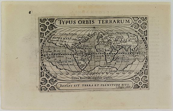 BERTIUS, P. , Typus Orbis Terrarum., antique map, old maps
