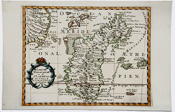 SANSON D'ABBEVILLE, N., ISLE DE MADAGASCAR ou de St. LAURENS., antique map, old maps